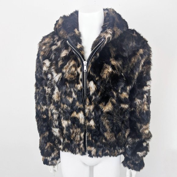 Helmut Lang Jackets & Blazers - Helmut Lang Tortoise Fur Bomber Jacket M Black